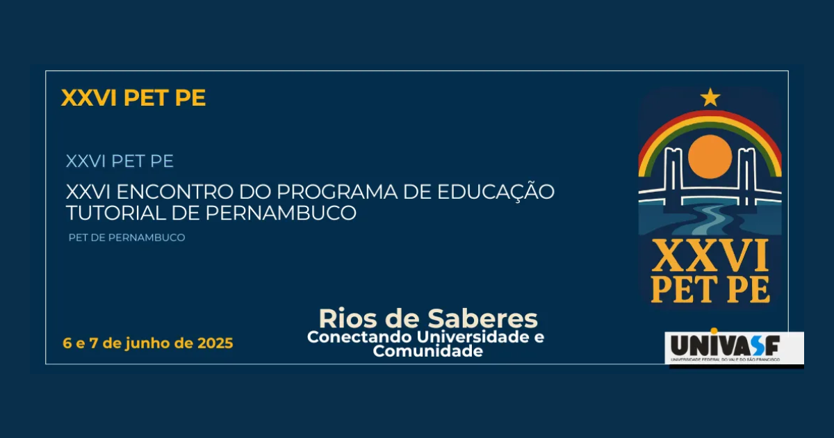 Programação:  XXVI PET PE